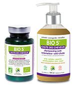 BIO 5 CHEVEUX Comprimés + Shampooing-Soin